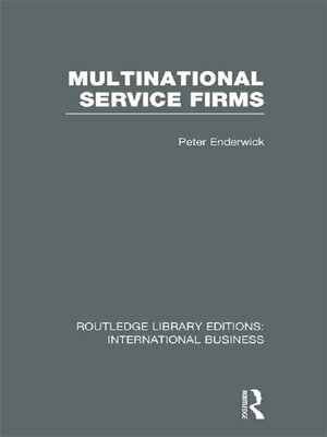 cover image of Multinational Service Firms (RLE International Business)
